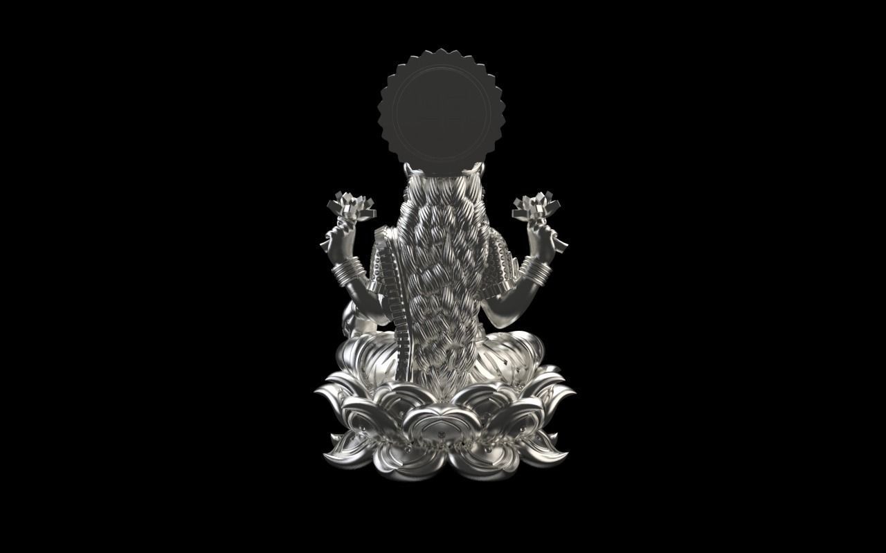 God Laxmi JI Sculpture 3D print model_4