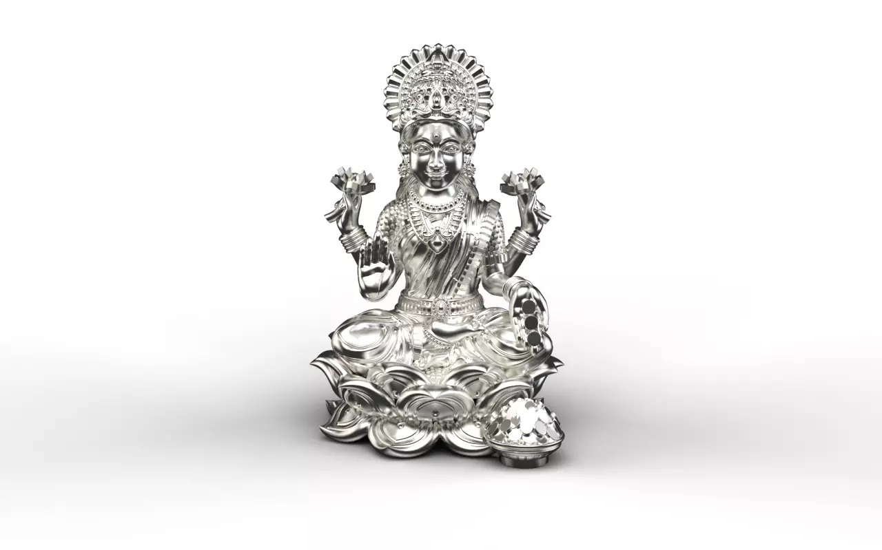 God Laxmi JI Sculpture 3D print model_0