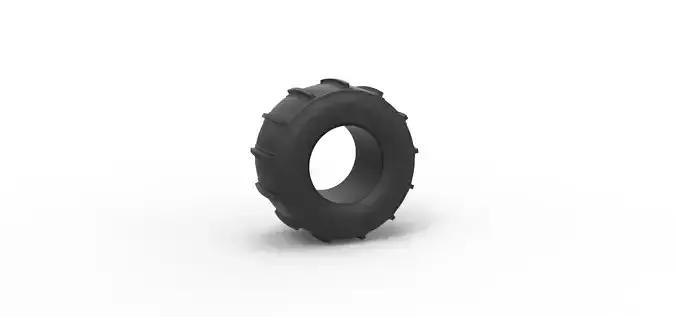 Dirt dragster rear tire 11 Scale 1 to 25