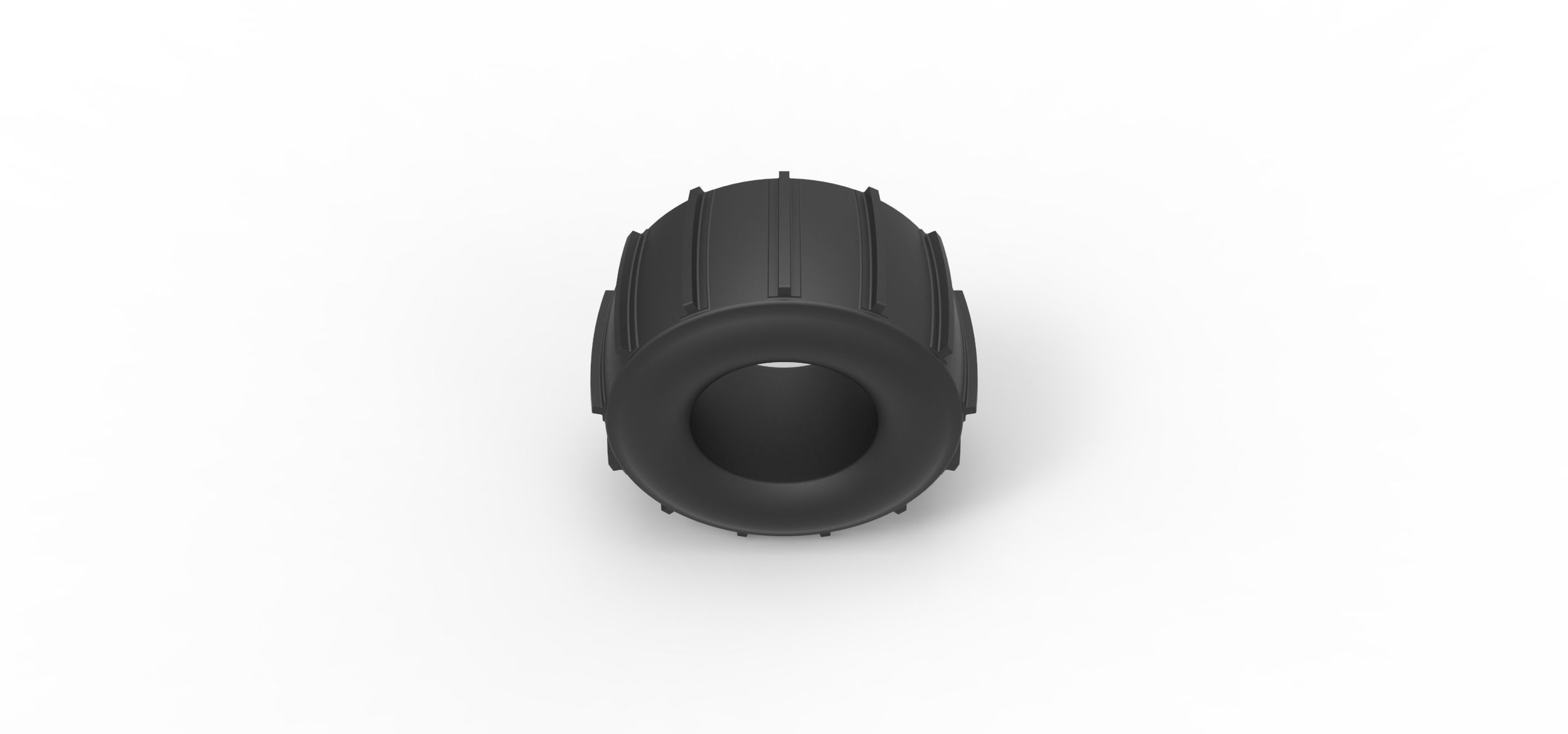 Dirt dragster rear tire 11 Scale 1 to 25 3D print model_5