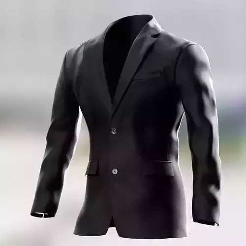 Man Suit  Low-poly 3D model