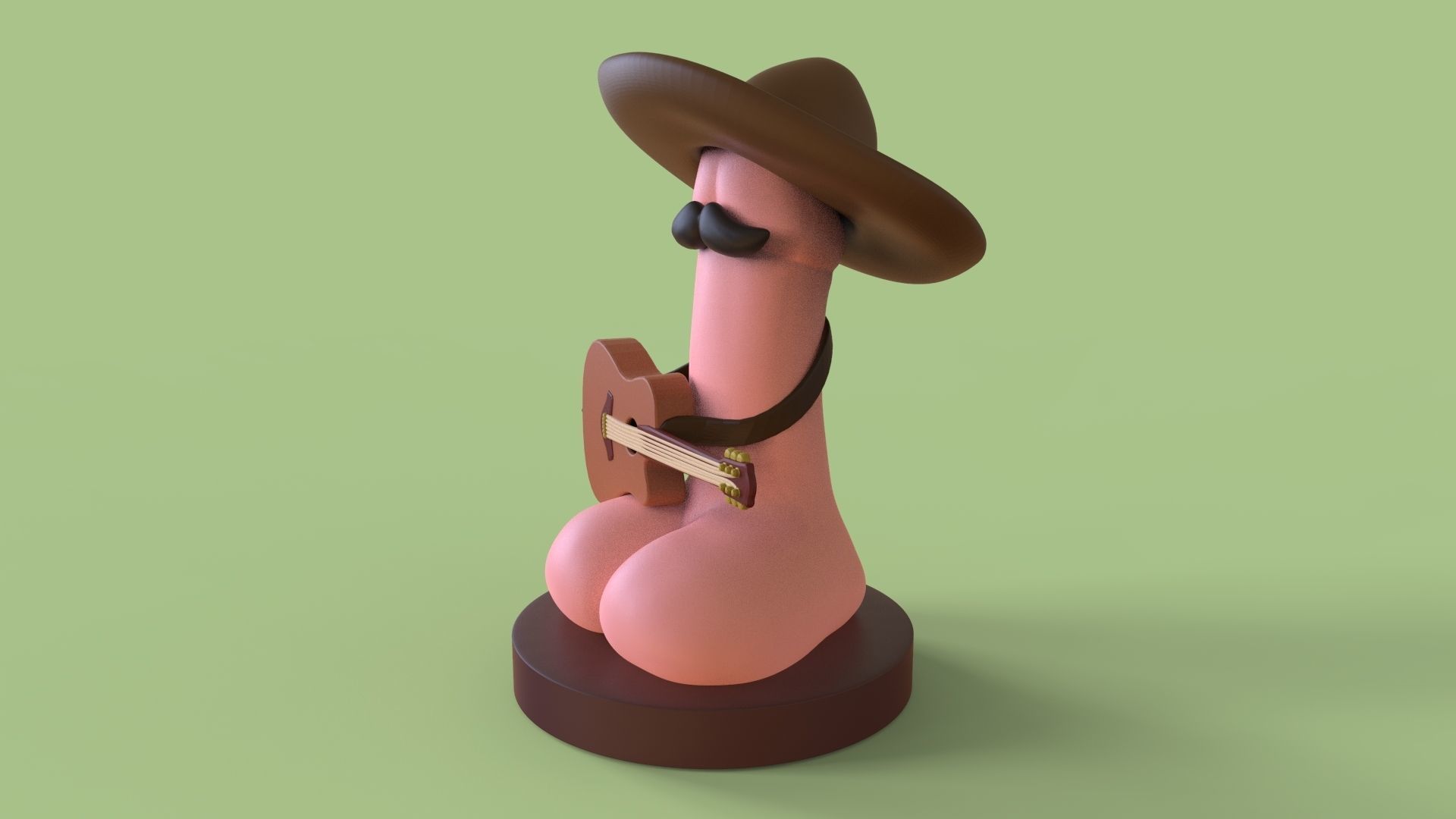 El DickO - Sombrero Dick - FunnyDicks 3D print model_2