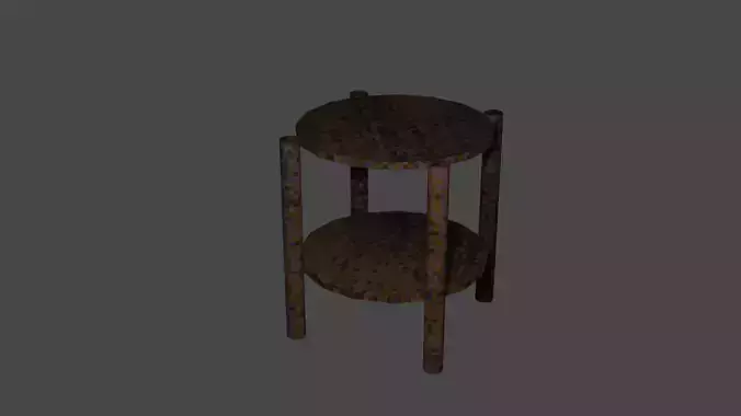 Side table - PS1 PSX style Low-poly 3D model