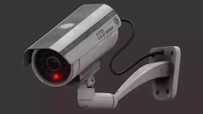 Security Camera Low-poly 3D model
