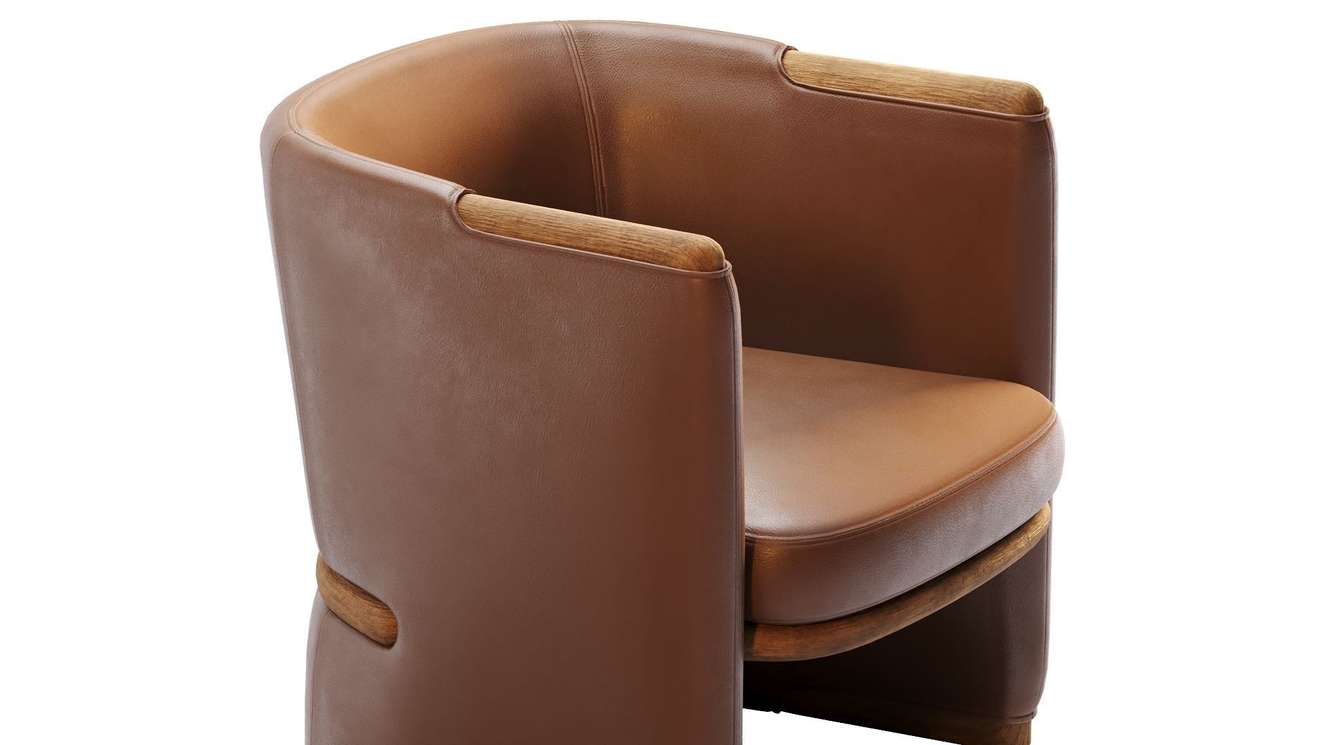 Low Poly OPUS Armchairs Giorgetti Low-poly 3D model_11