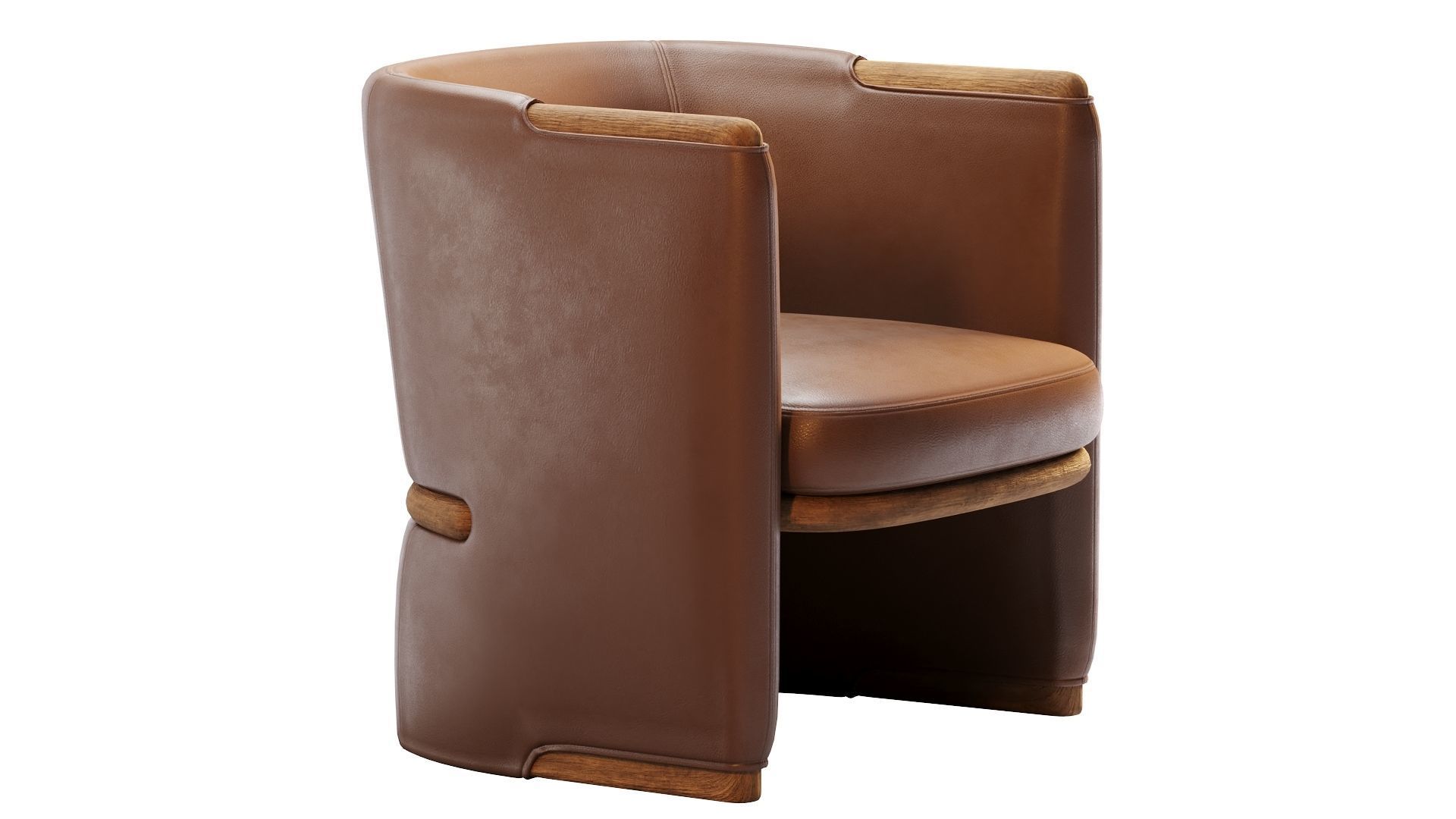 Low Poly OPUS Armchairs Giorgetti Low-poly 3D model_2