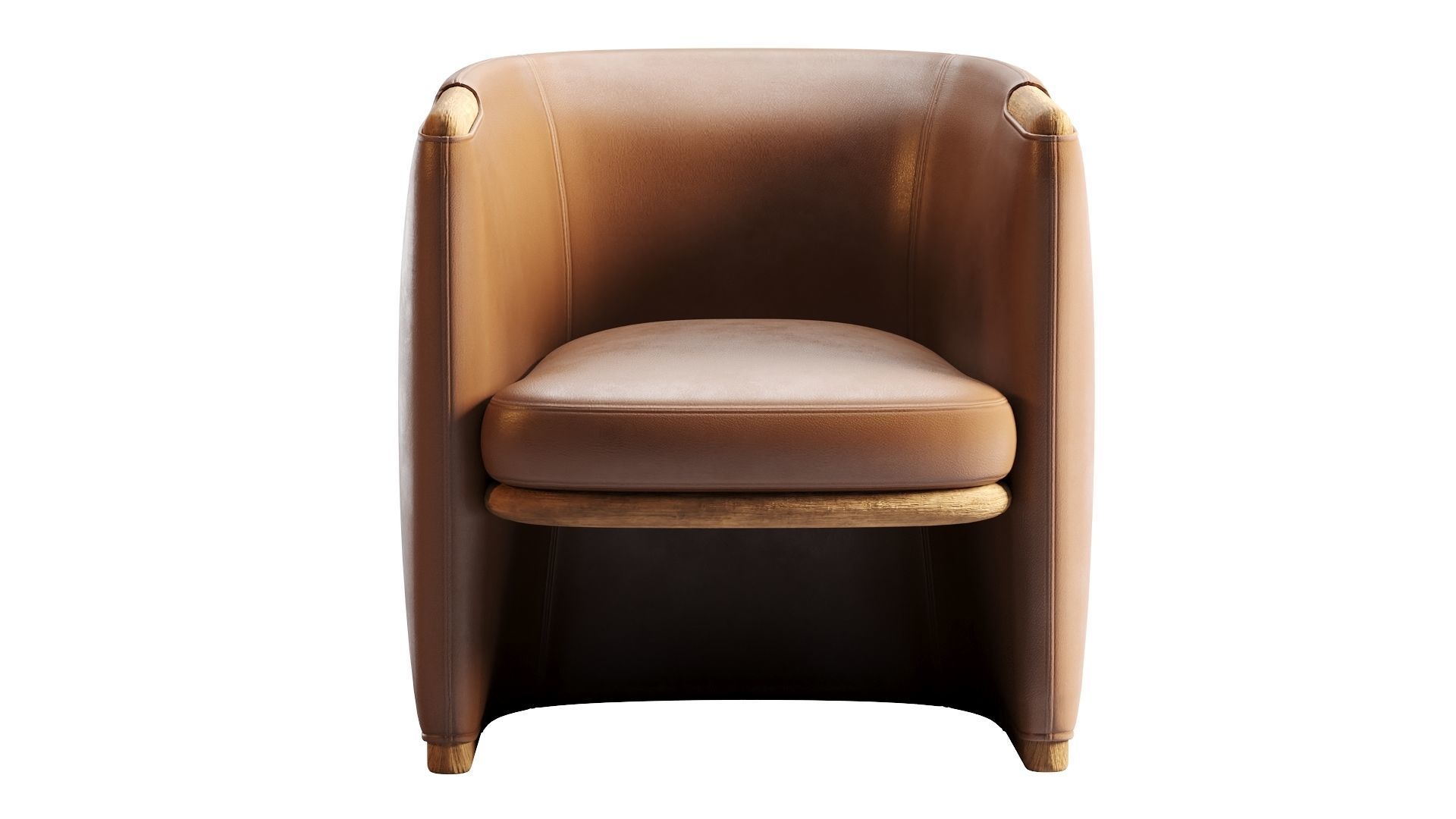 Low Poly OPUS Armchairs Giorgetti Low-poly 3D model_6