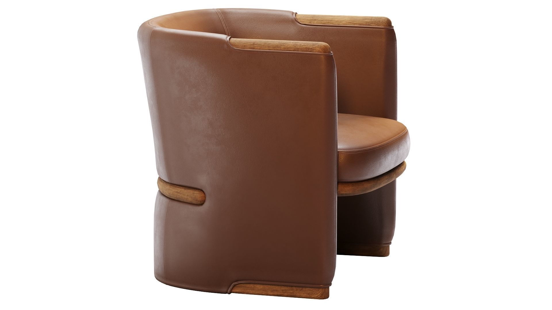 Low Poly OPUS Armchairs Giorgetti Low-poly 3D model_9