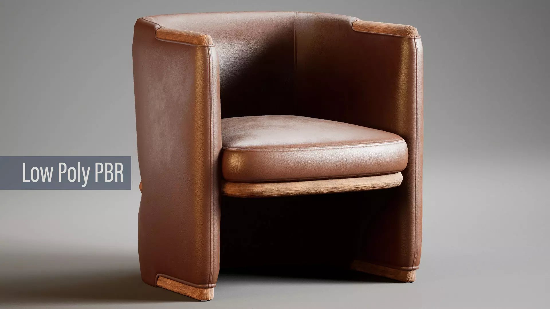 Low Poly OPUS Armchairs Giorgetti Low-poly 3D model_0