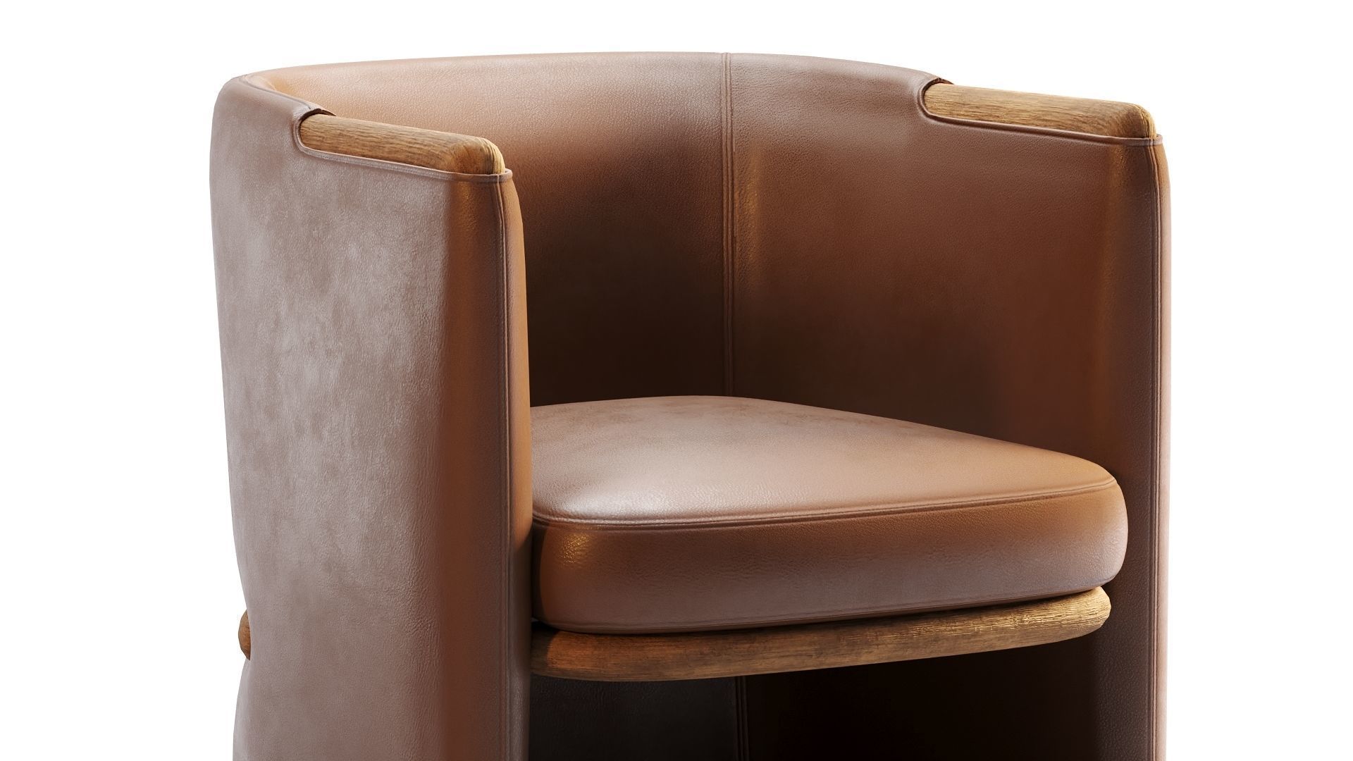 Low Poly OPUS Armchairs Giorgetti Low-poly 3D model_8