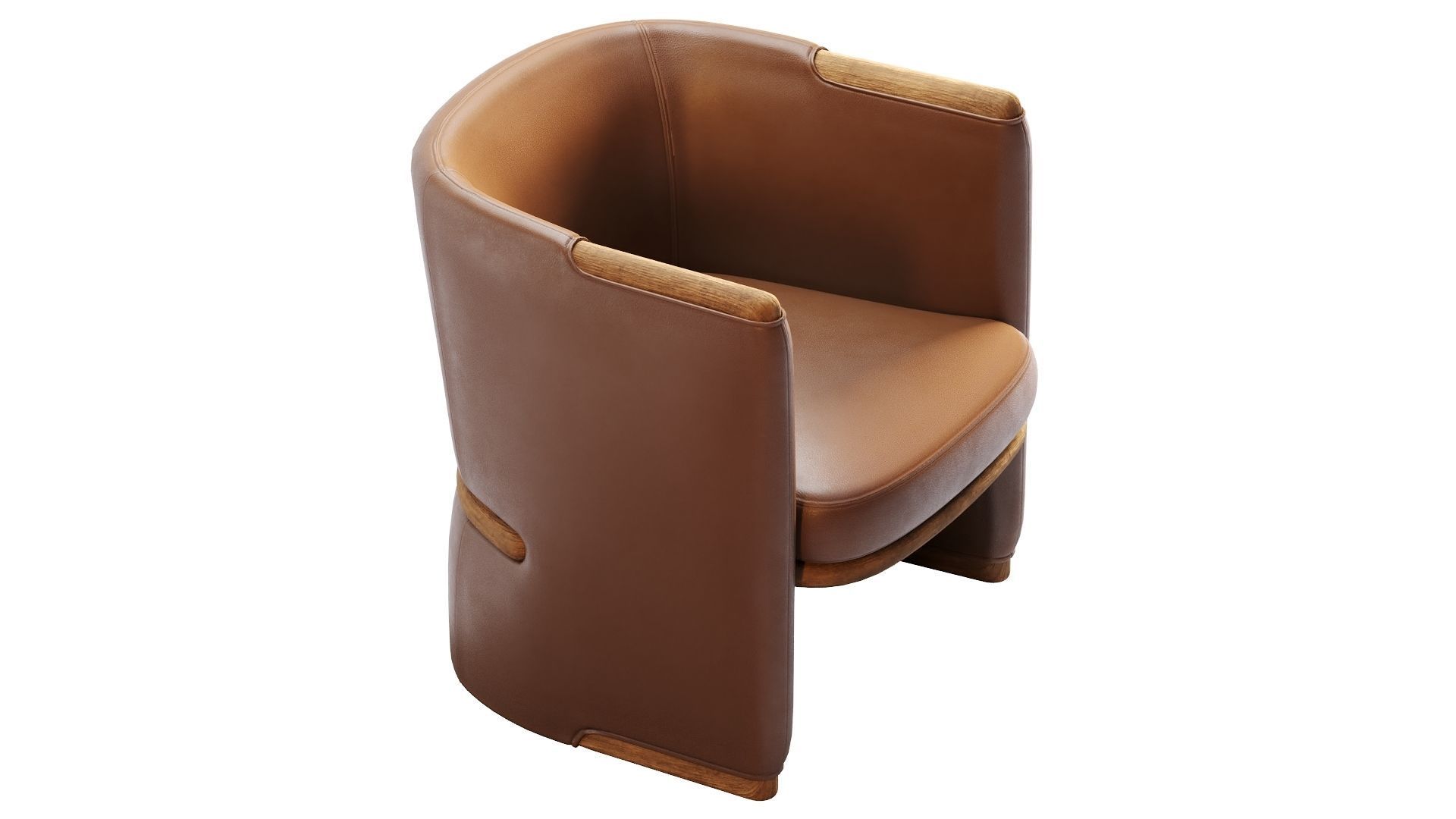 Low Poly OPUS Armchairs Giorgetti Low-poly 3D model_3