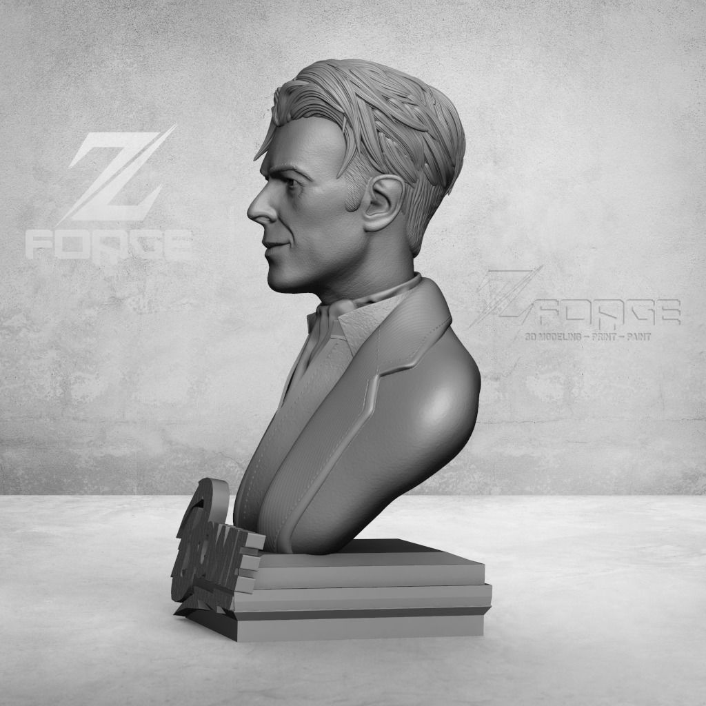 David Bowie Bust 3D Printable -Tested- 3D print model_4