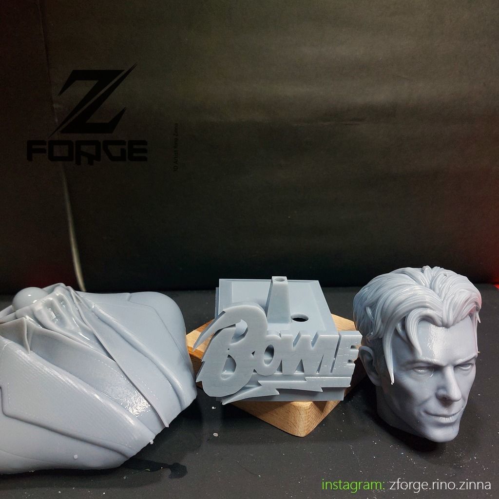 David Bowie Bust 3D Printable -Tested- 3D print model_10