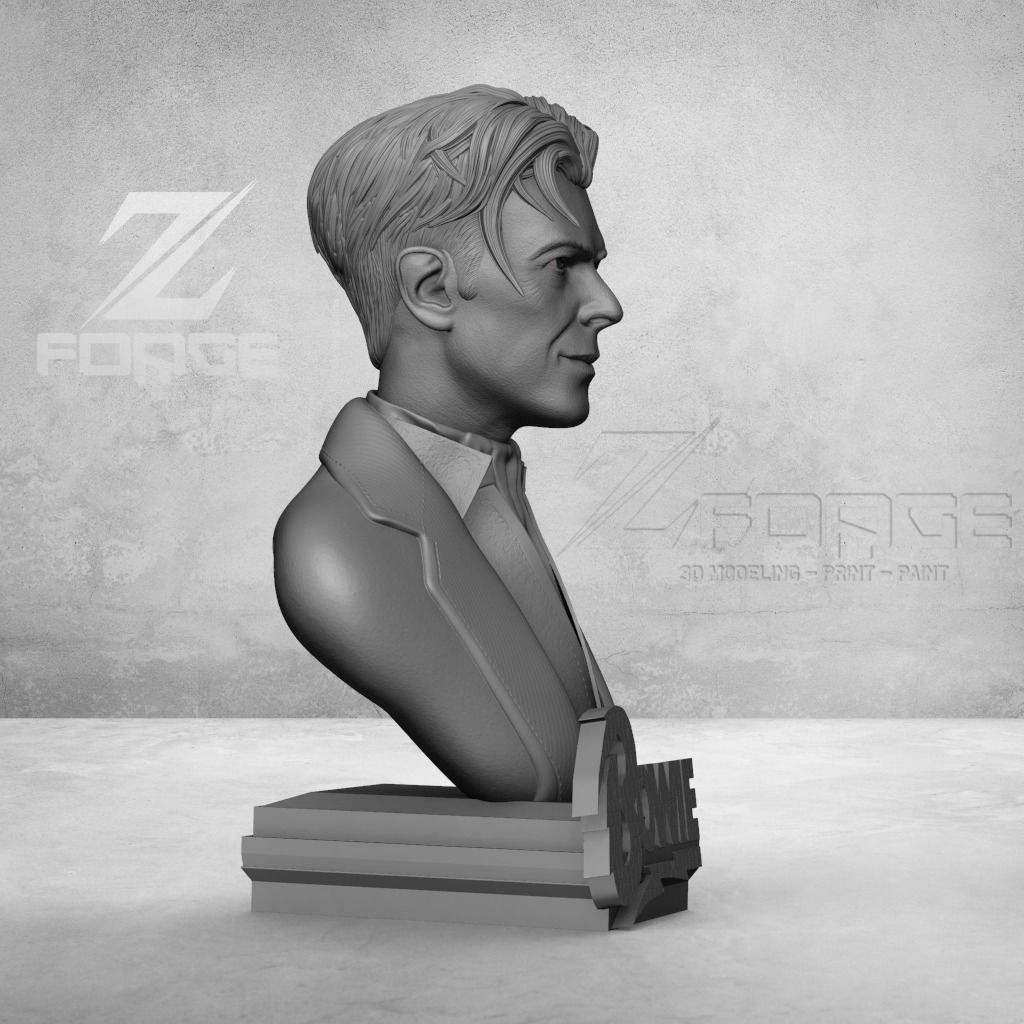 David Bowie Bust 3D Printable -Tested- 3D print model_2