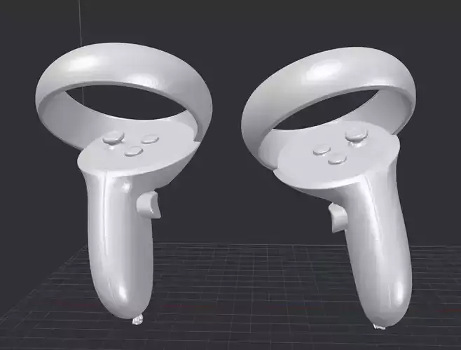 Oculus Quest 2 Controllers Left and right RAW 3D scan 3D model
