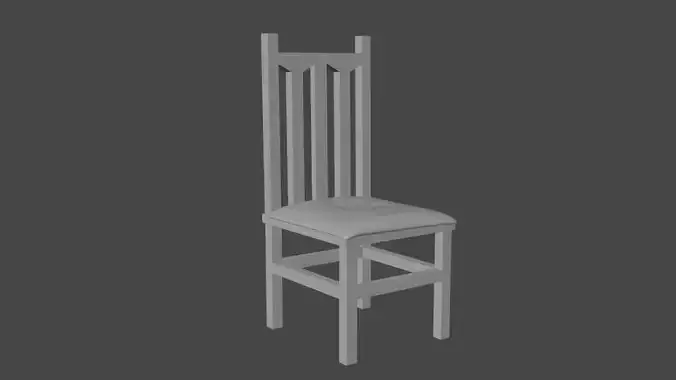  chair without texture   cadeira sem textura