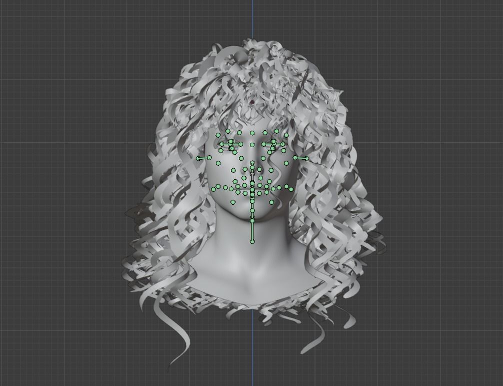 Michael Jackson rigged head  3D model_5