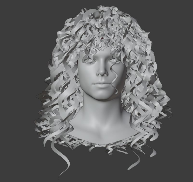 Michael Jackson rigged head  3D model_6