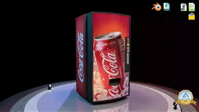 Vending Machine Low Poly Game Ready