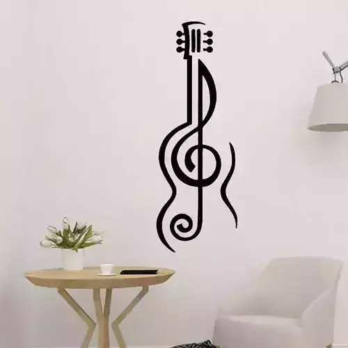 Guitar Art Wall Decoration 
