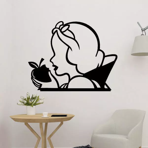 Snow White Disney Wall Sculpture 2D 3D print model_0