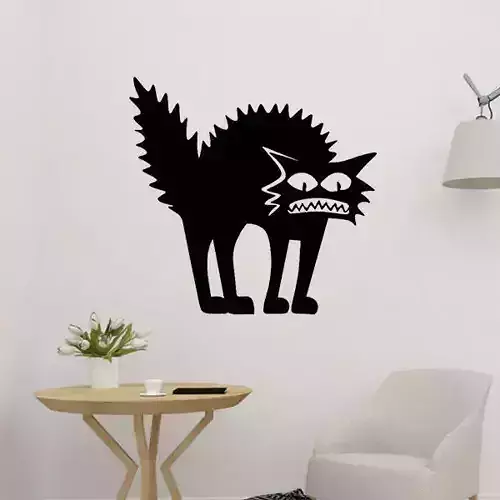 Shaggy Cat 2D  3D print model