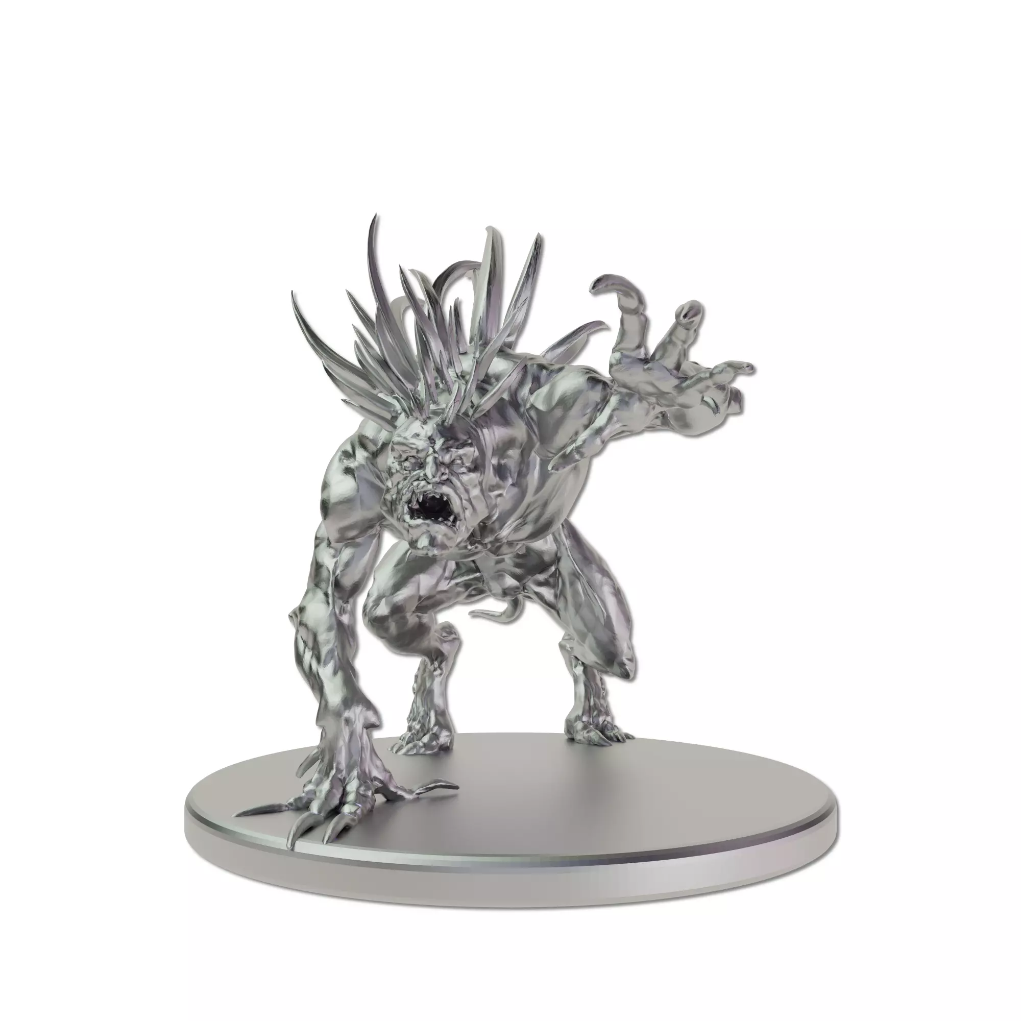 Alghoul with Large Spikes from The Witcher 3 50mm Miniature 3D print model