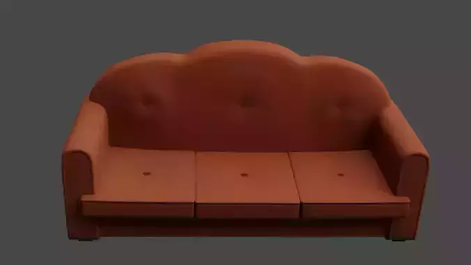 Simpsons Piano Room Couch