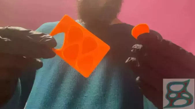 Emergency Guitar Pick Wallet Card 3D print model