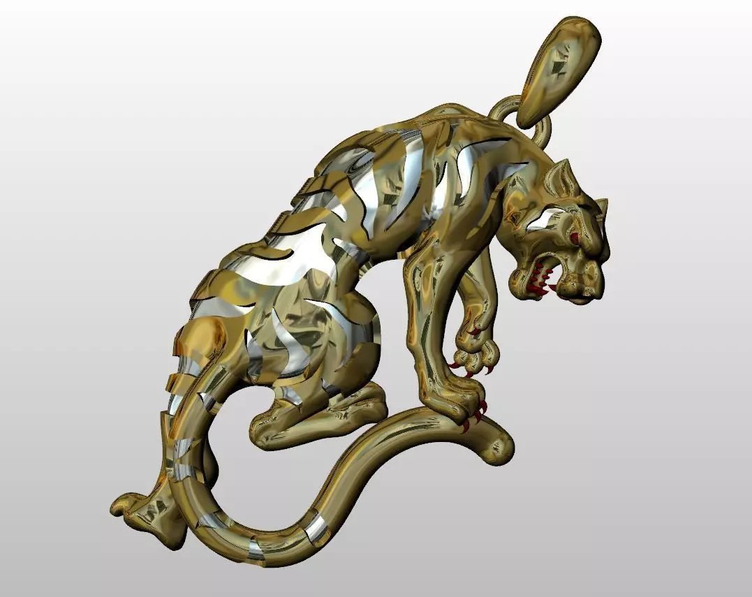 Tiger jewelry pendant unisex very beautiful stylish 00001 3D print model
