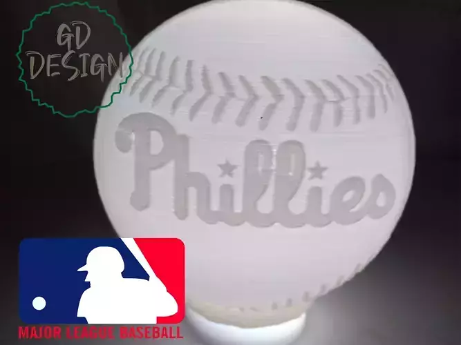 PHILADELPHIA PHILLIES BASEBALL LIGHT 3D print model