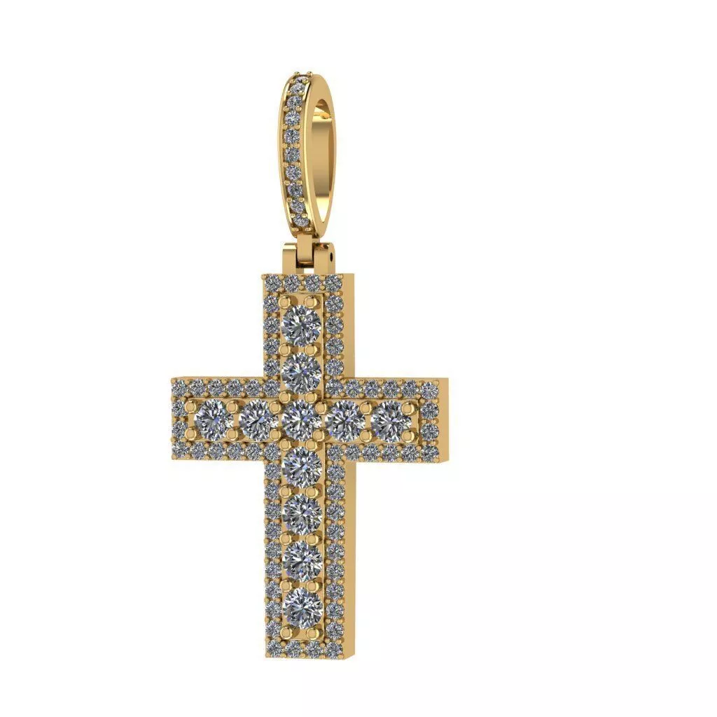 Classic Diamond Cross 3D print model