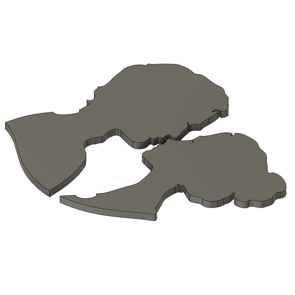 Couples Dating Wall Silhouette 3D print model_1