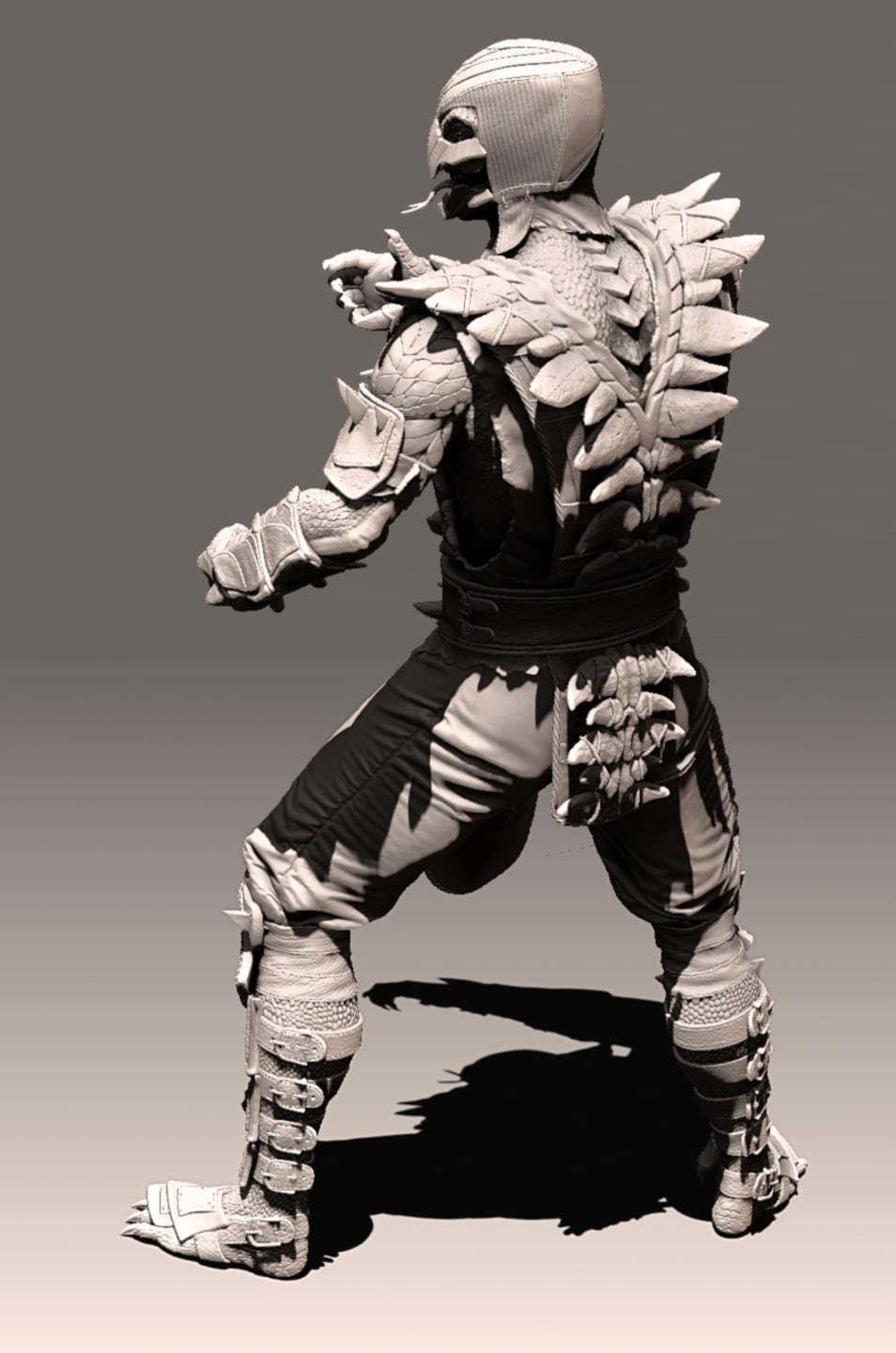 Mortal Kombat Reptile MKX Fan art 3D print model 3D print model_1