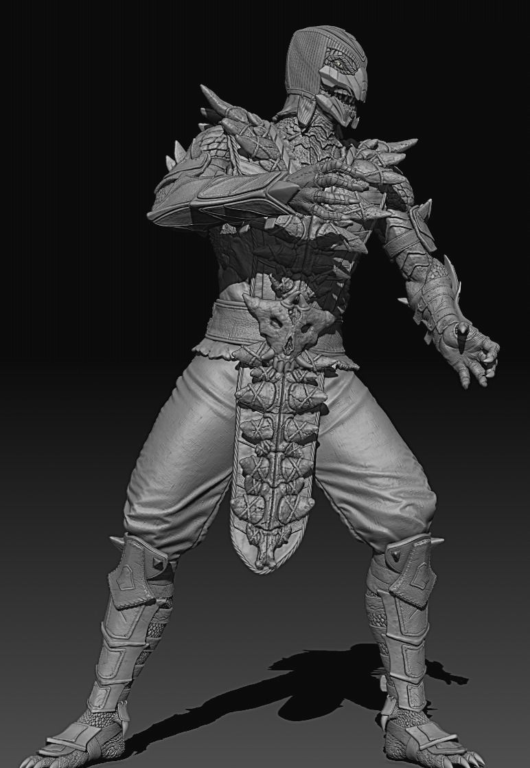 Mortal Kombat Reptile MKX Fan art 3D print model 3D print model_2