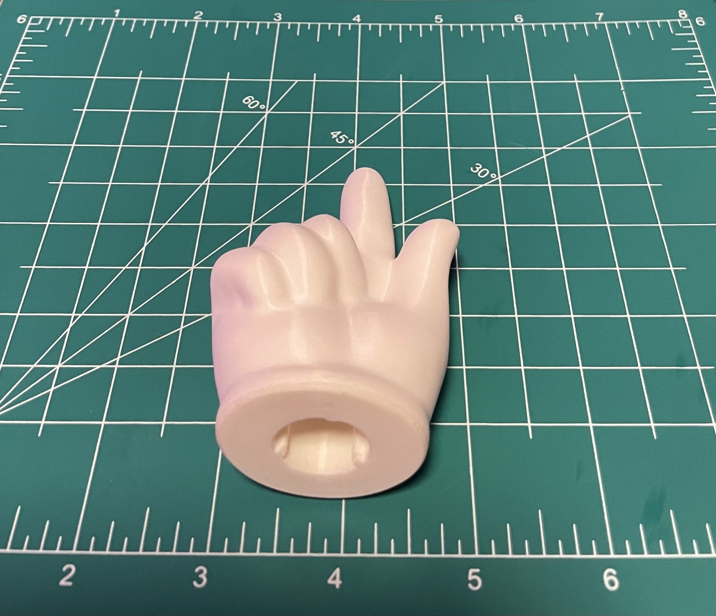 Pointer Finger 3D print model_3