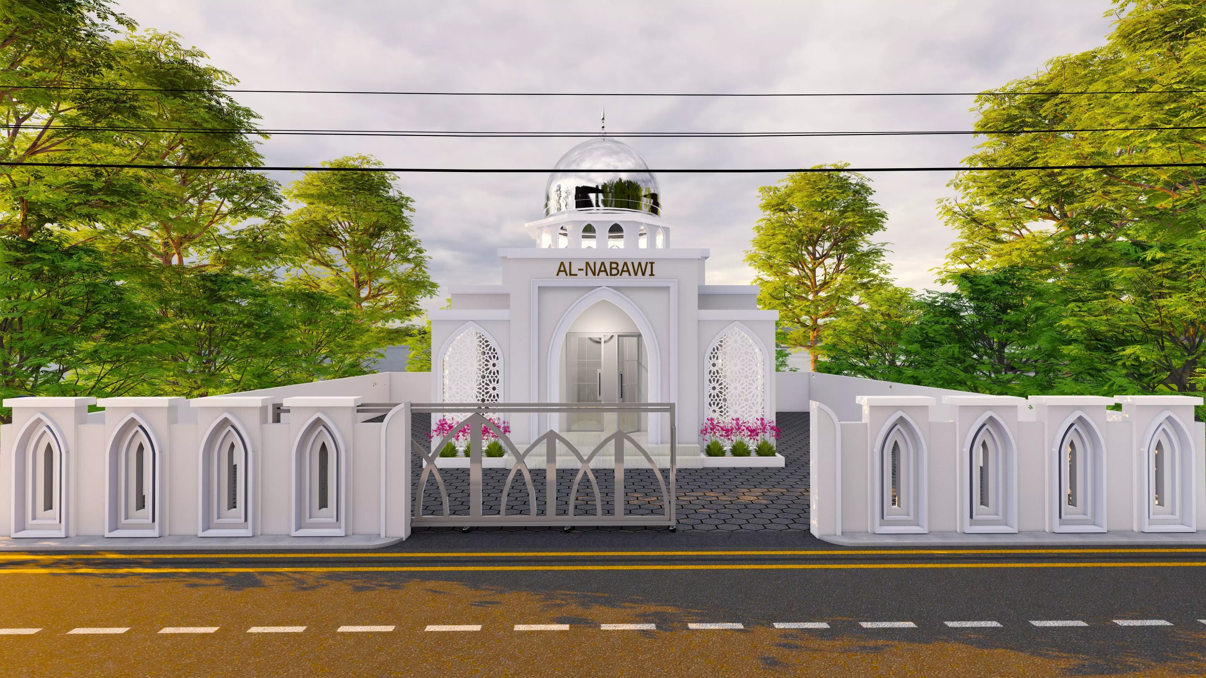 Mosque or Mushola or PrayerRoom or SmallMosque 3D Architecture  3D model_0