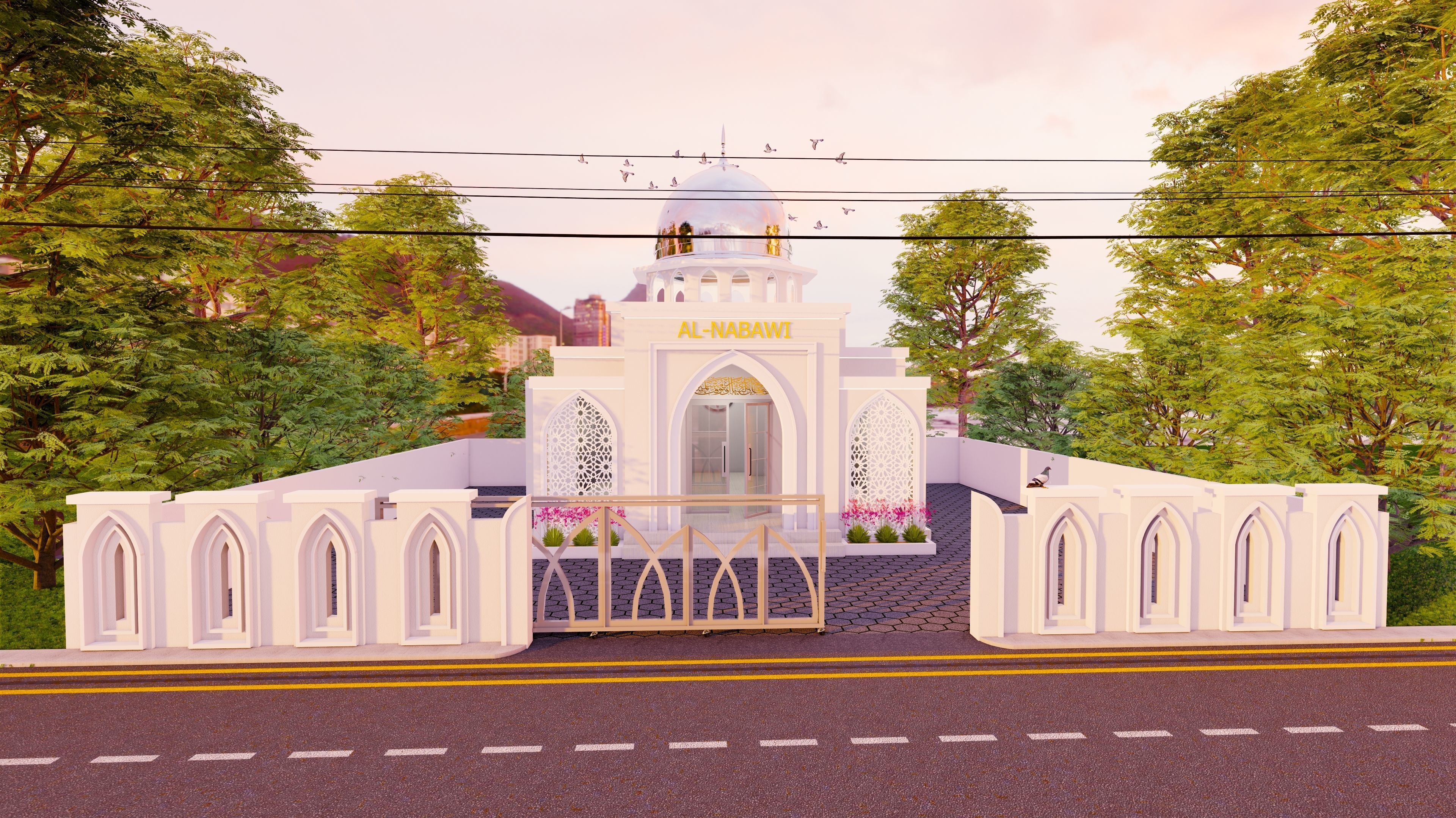 Mosque or Mushola or PrayerRoom or SmallMosque 3D Architecture  3D model_3