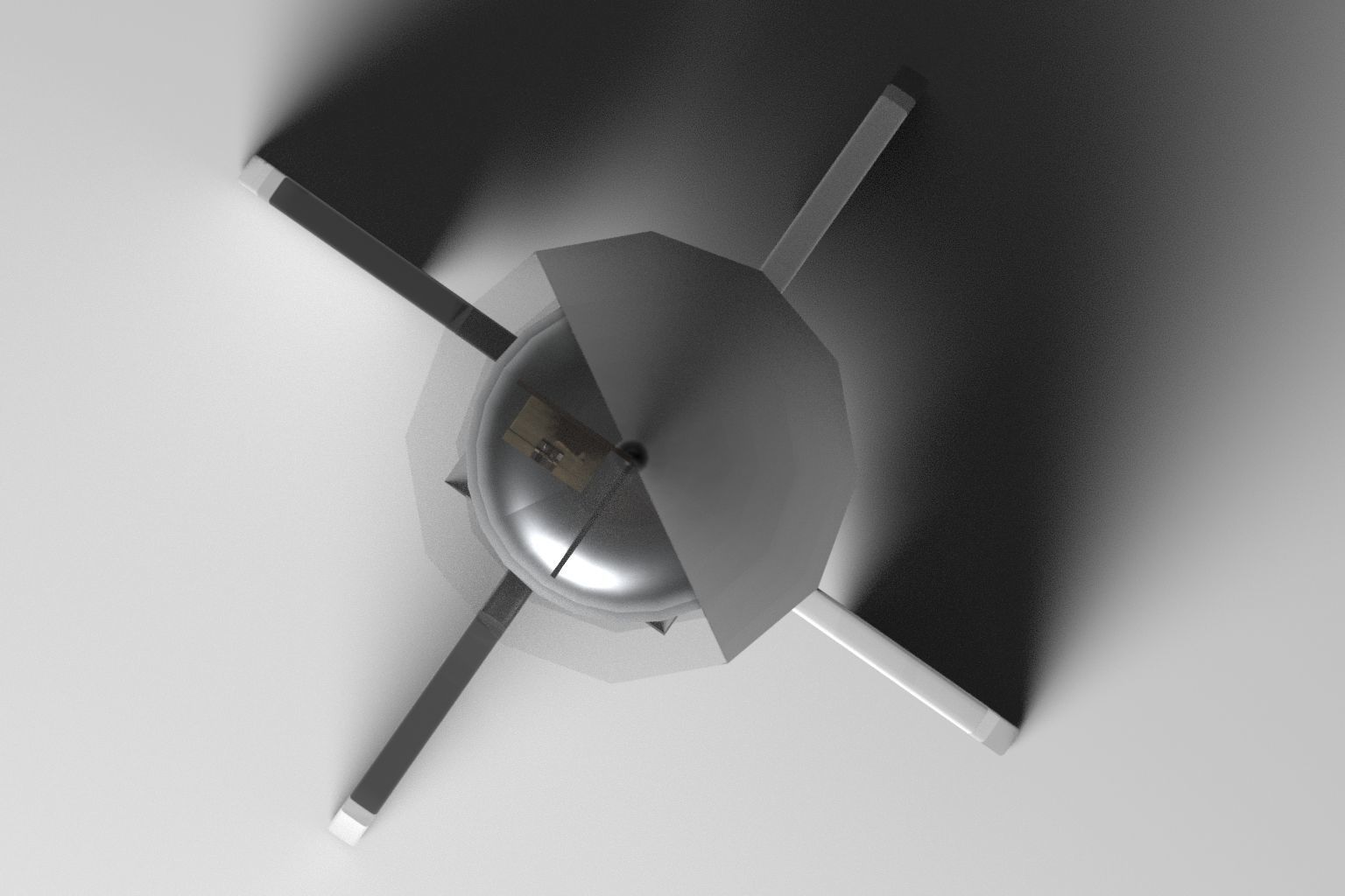 Model of a V2 Rocket Low-poly 3D model_2