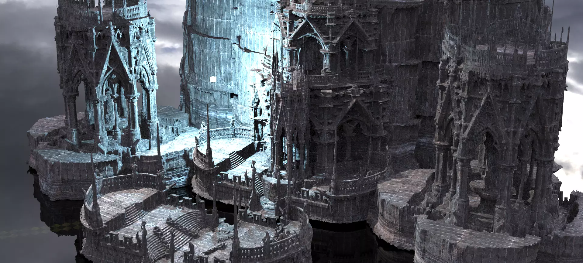 Poseidon ruins Kit bash 1 3D model