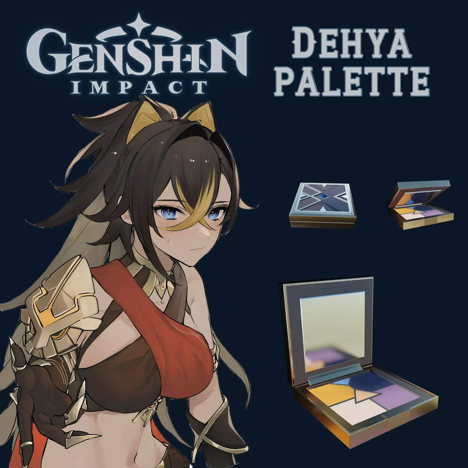 Genshin Impact Dehya Palette 3D print model_0