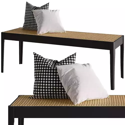 Castagna Solid Wood Bench by Sand and Stable