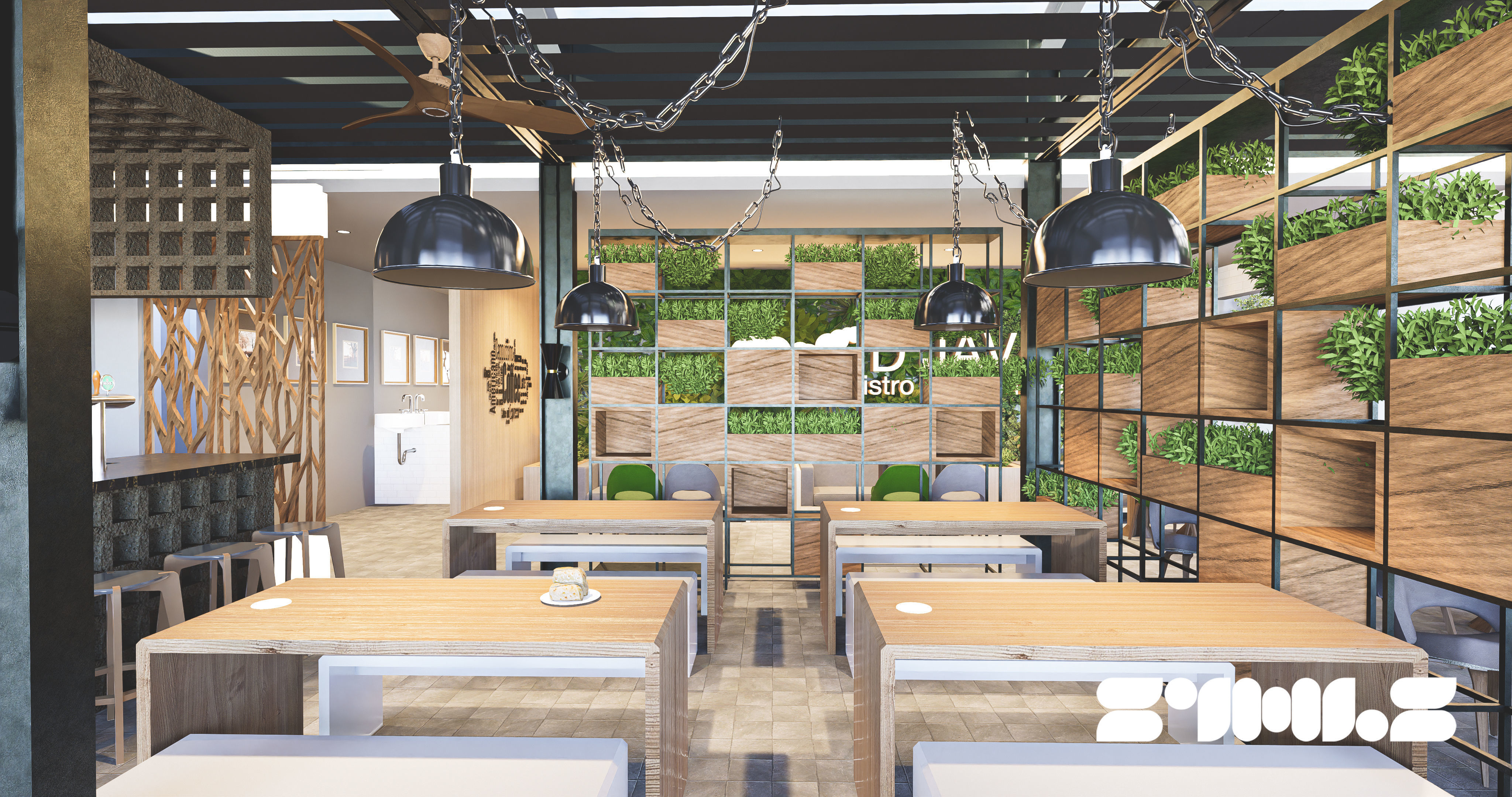 D5 SCENE and 3D model Cafe DJava Interior 3D model_2