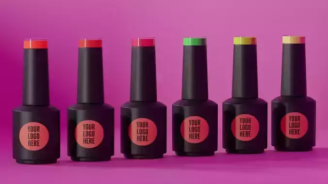 NAIL POLISH MOCKUP 3D model