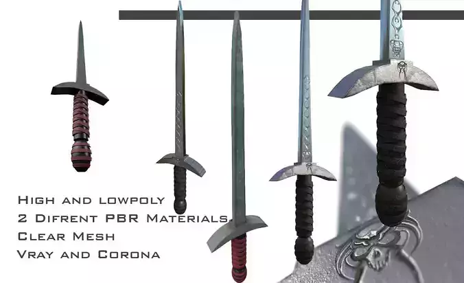sword01 sword 3D model