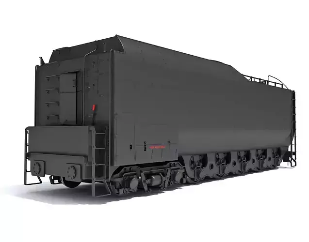 Steam Train Coal Tender Car 3D model