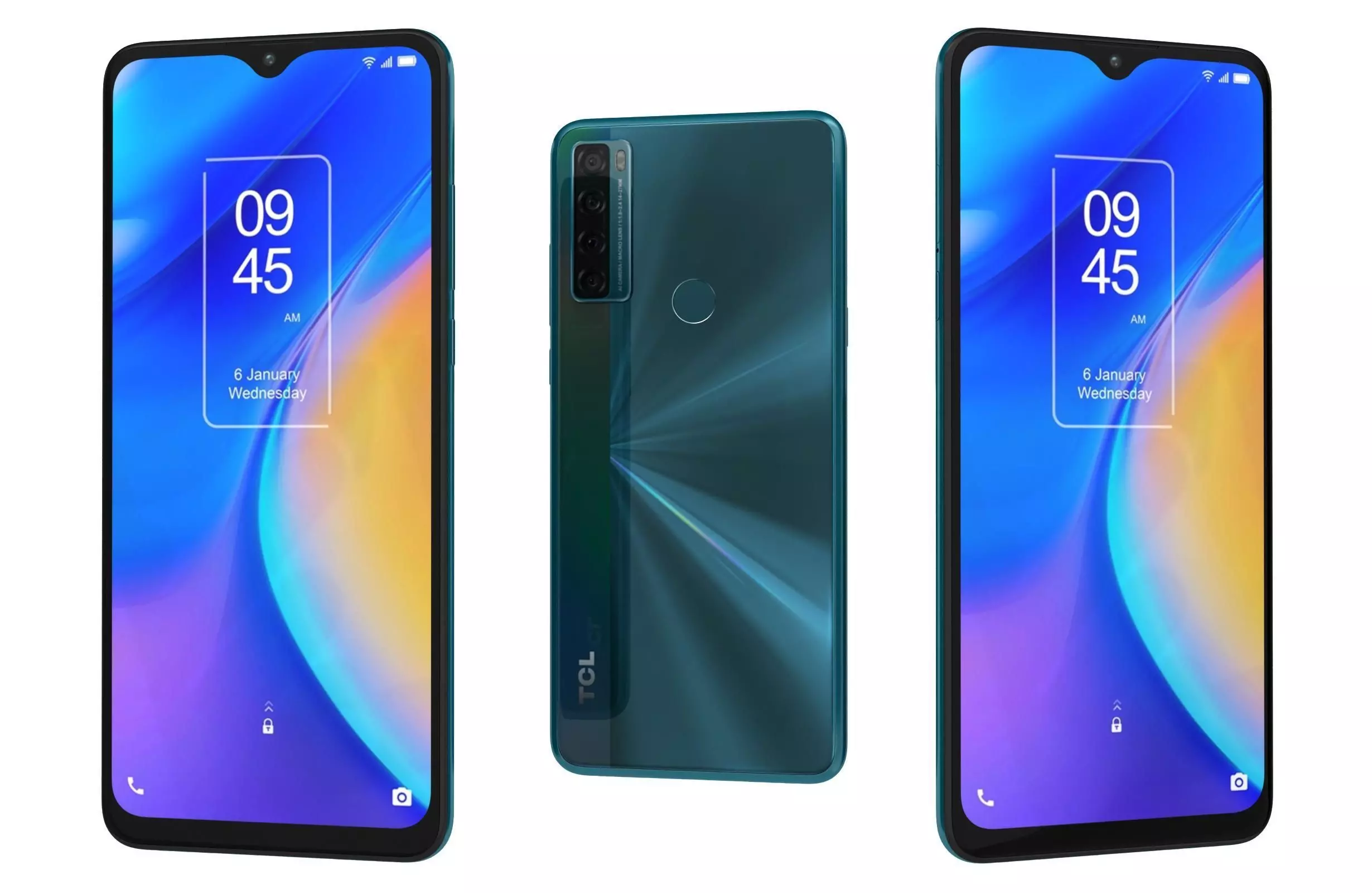 TCL 20 SE Blue 3D model_0