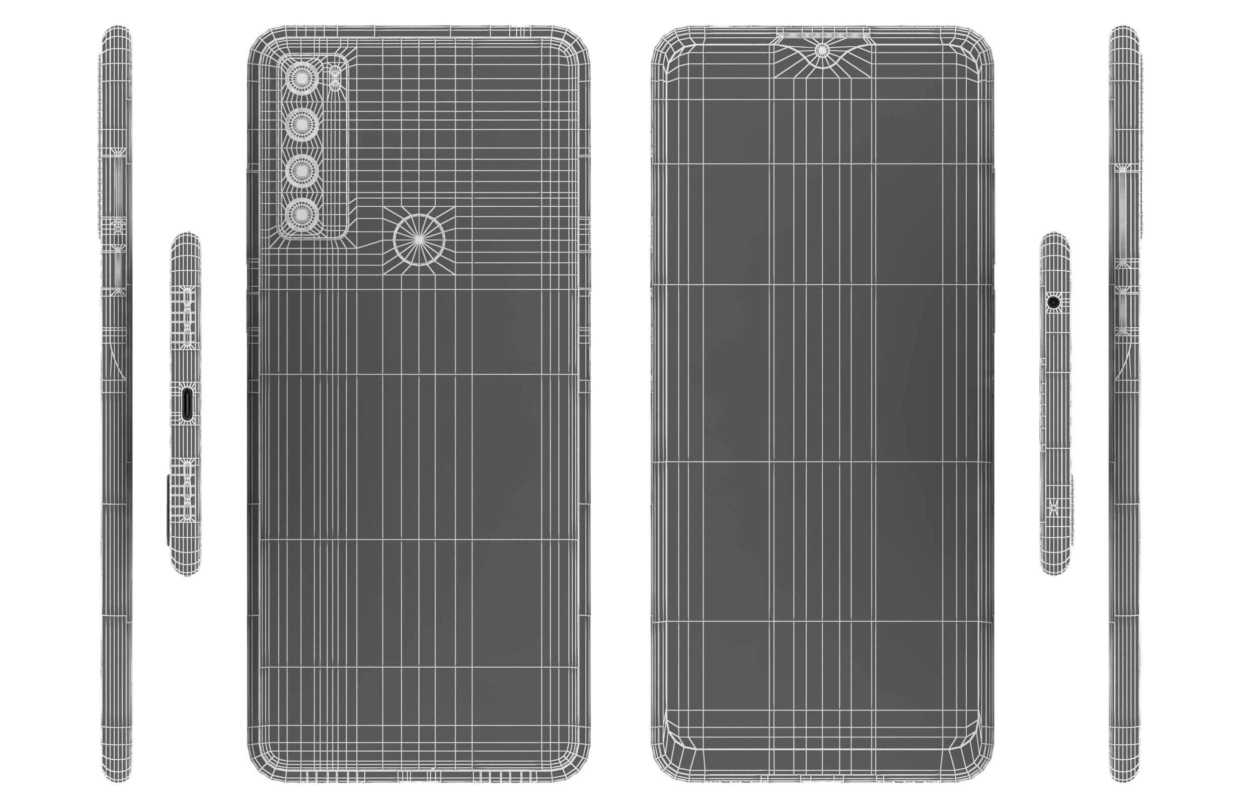 TCL 20 SE Blue 3D model_16