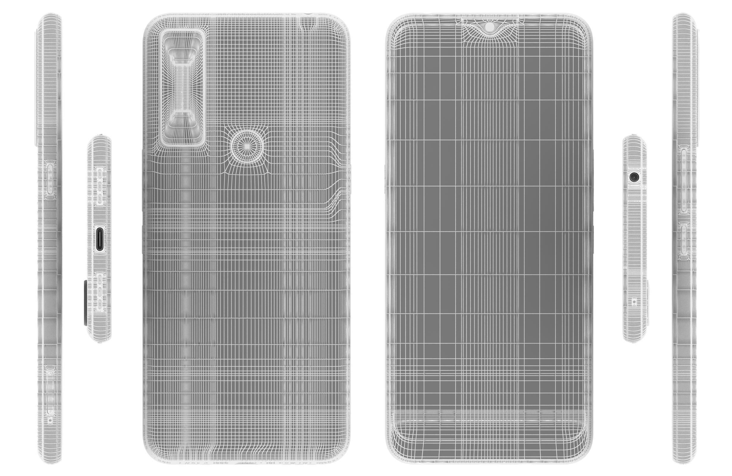 TCL 20 SE Blue 3D model_17