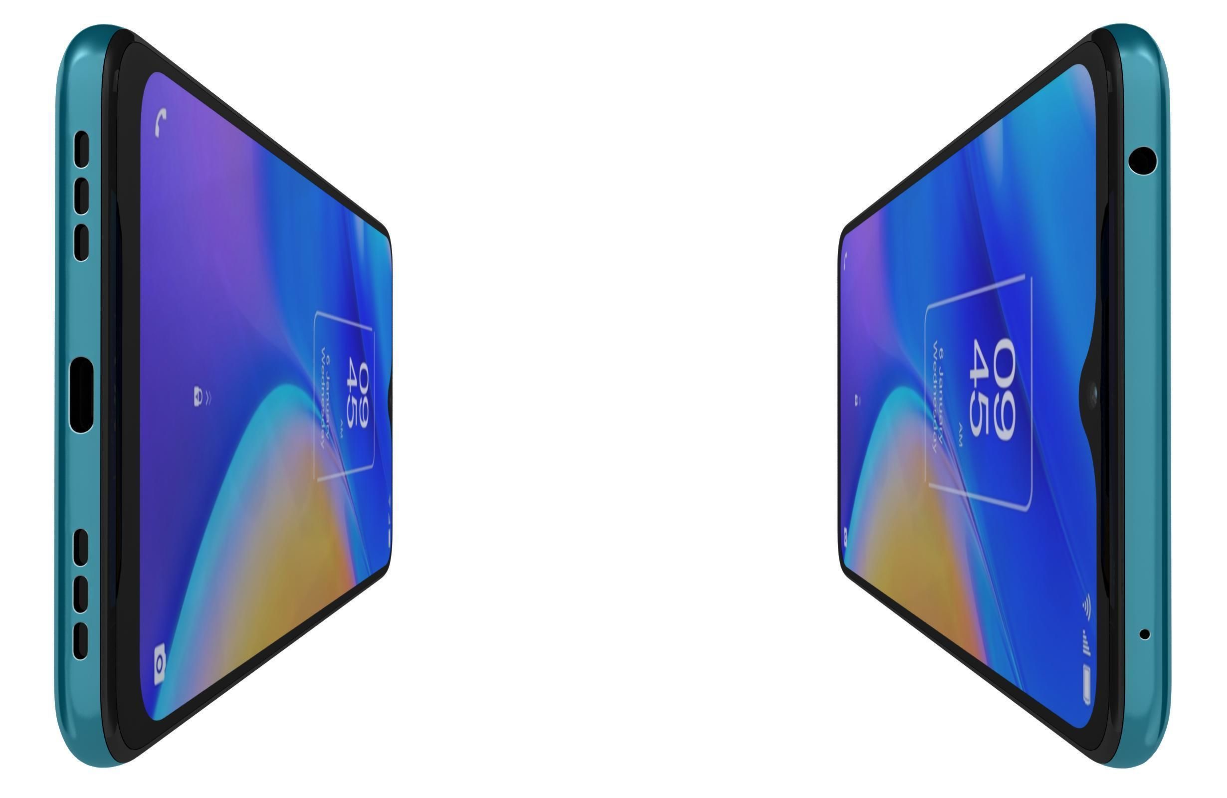 TCL 20 SE Blue 3D model_8